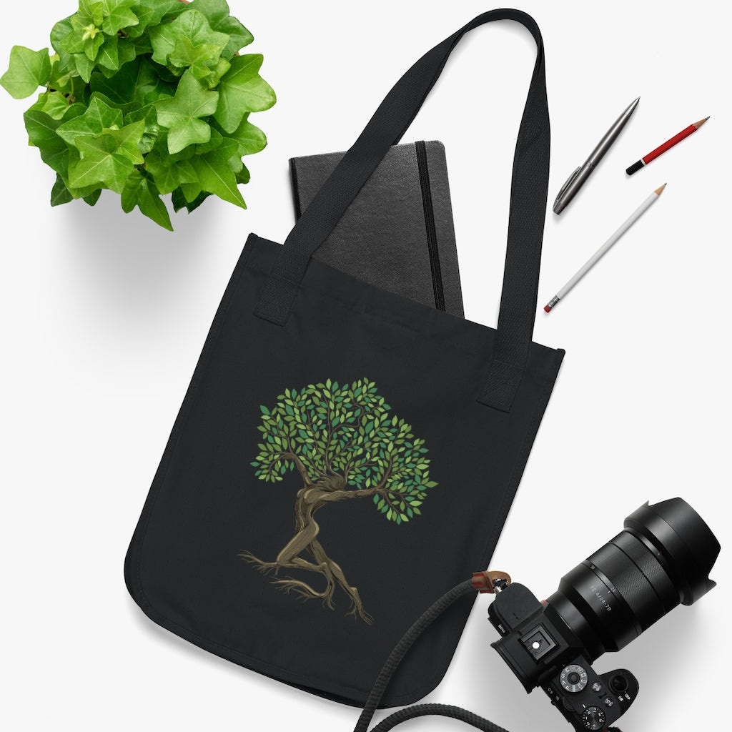 Organic Canvas Tote Bag (Tree Goddess Design)