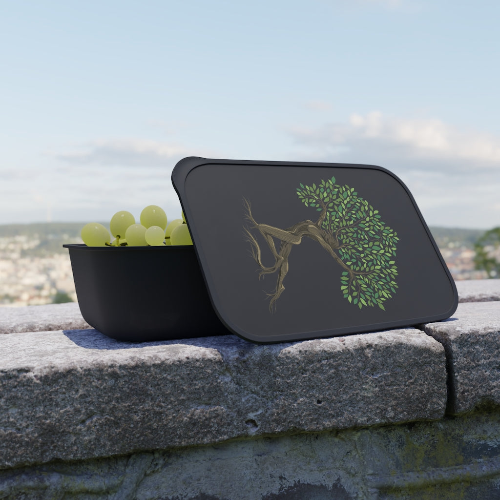 PLA Bento Box with Band and Utensils (Tree Goddess Design)