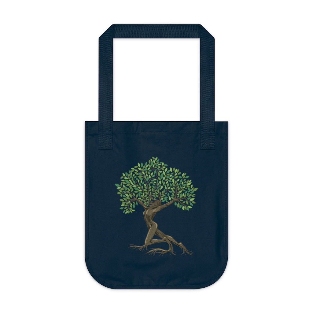 Organic Canvas Tote Bag (Tree Goddess Design)