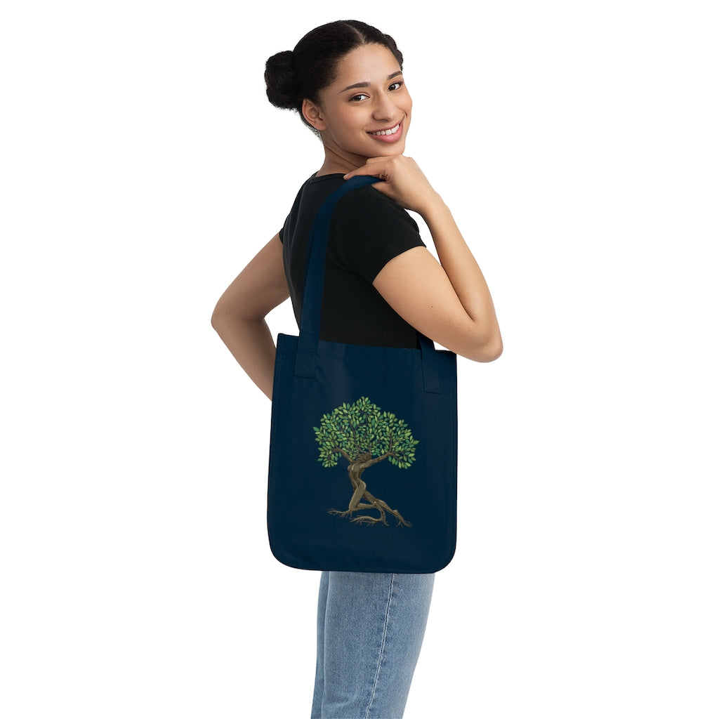 Organic Canvas Tote Bag (Tree Goddess Design)