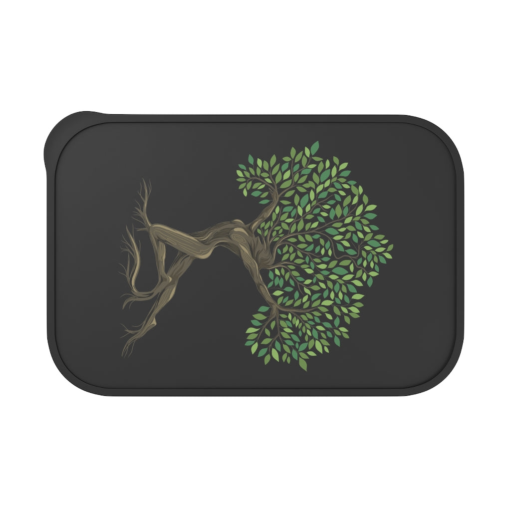 PLA Bento Box with Band and Utensils (Tree Goddess Design)