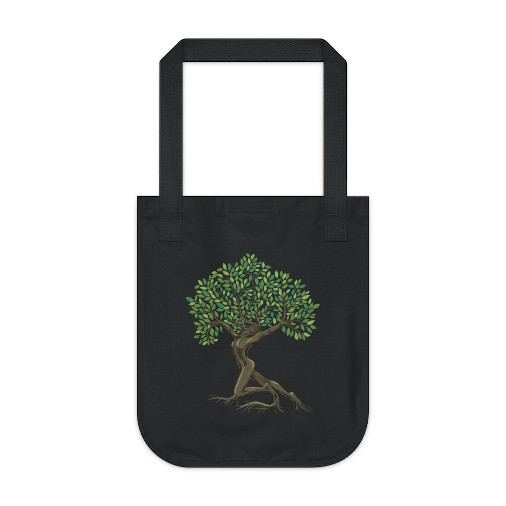 Organic Canvas Tote Bag (Tree Goddess Design)