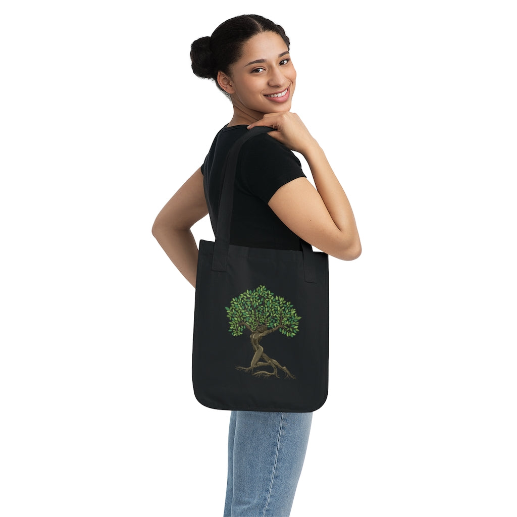 Organic Canvas Tote Bag (Tree Goddess Design)