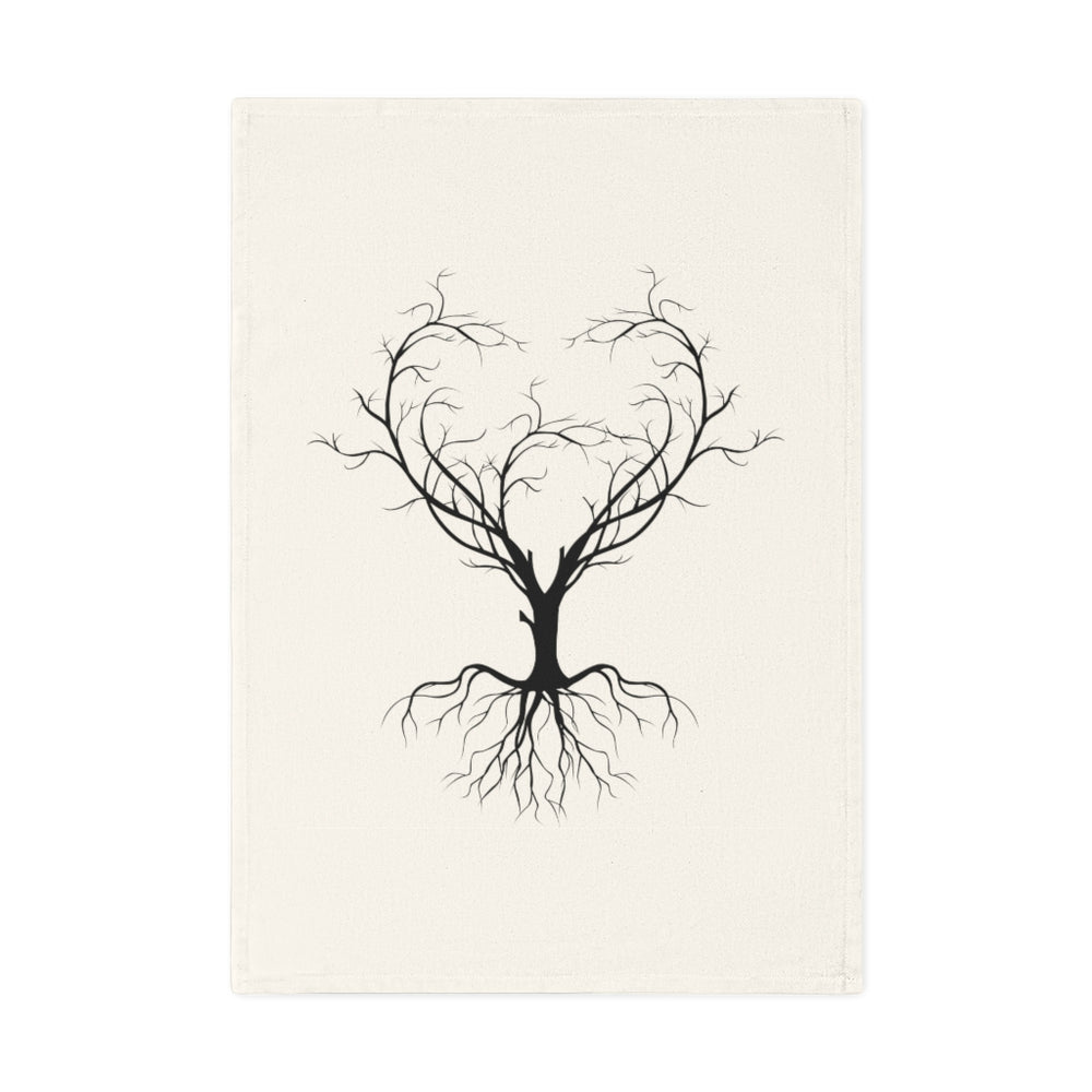 
                  
                    Organic Cotton Tea Towel (Tree Heart Design)
                  
                