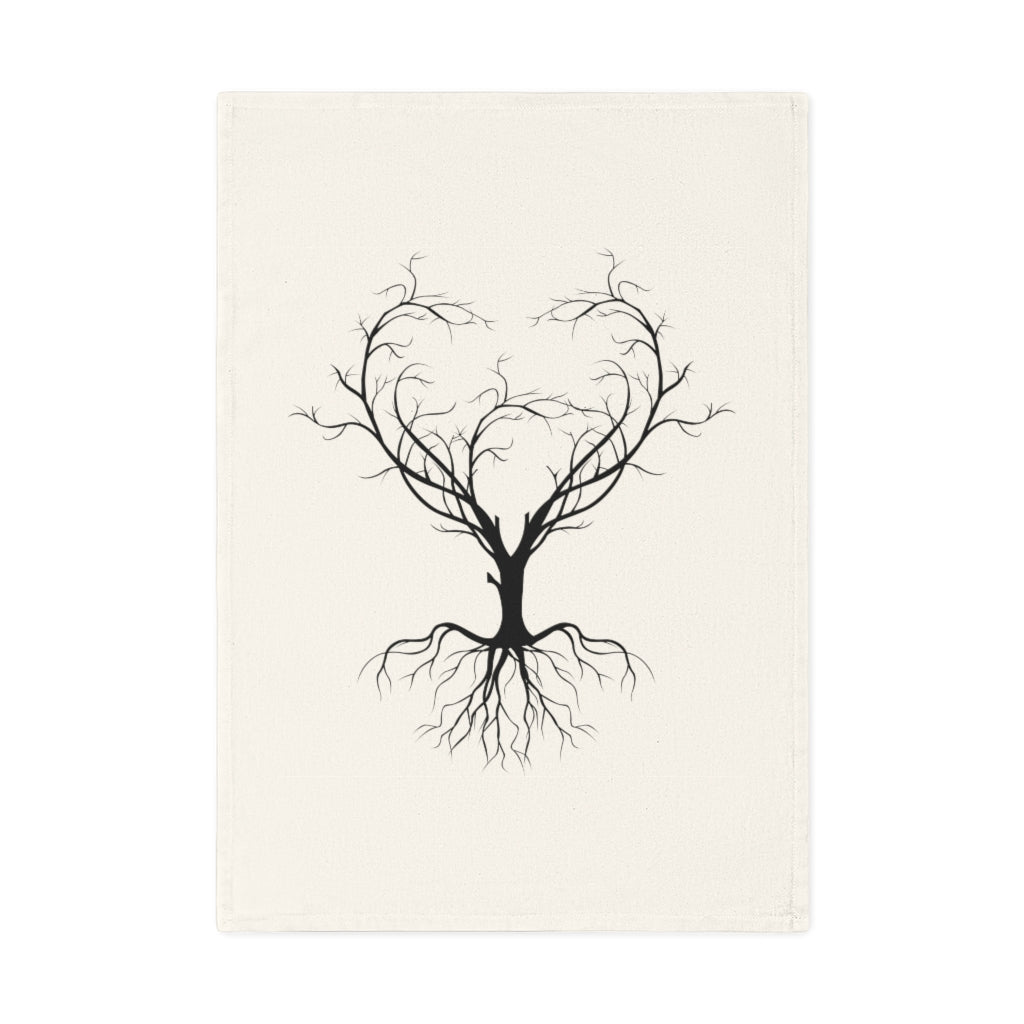 
                  
                    Organic Cotton Tea Towel (Tree Heart Design)
                  
                