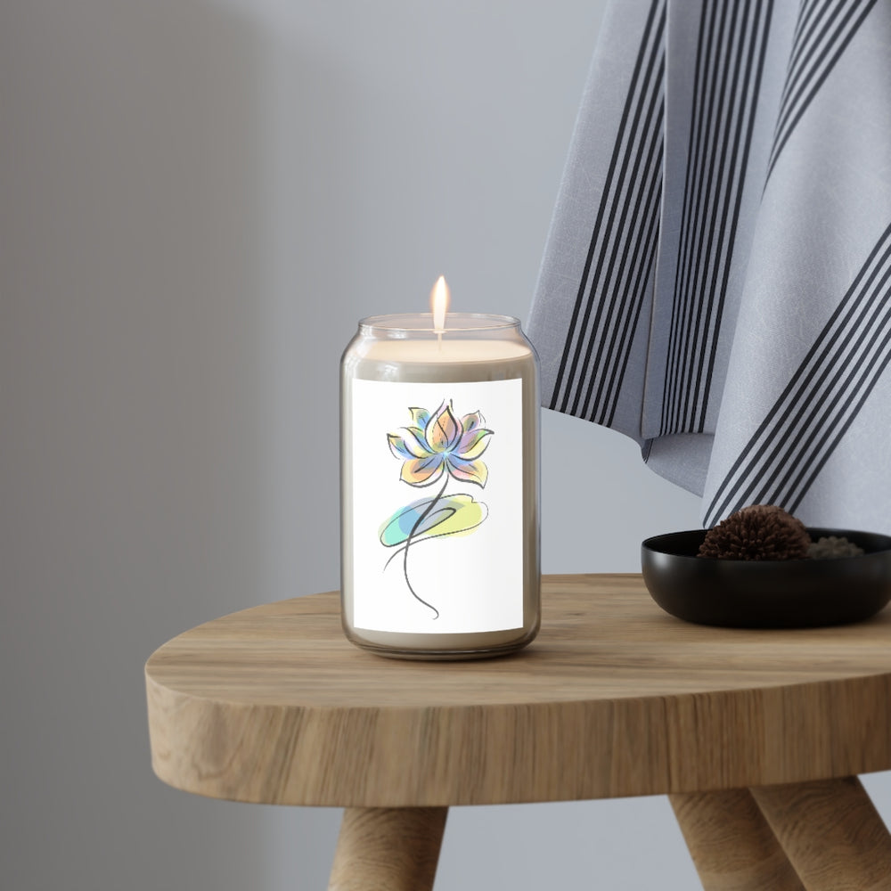 
                  
                    Aromatherapy Candle, 13.75oz (Watercolor Lotus Design / 3 Scents)
                  
                