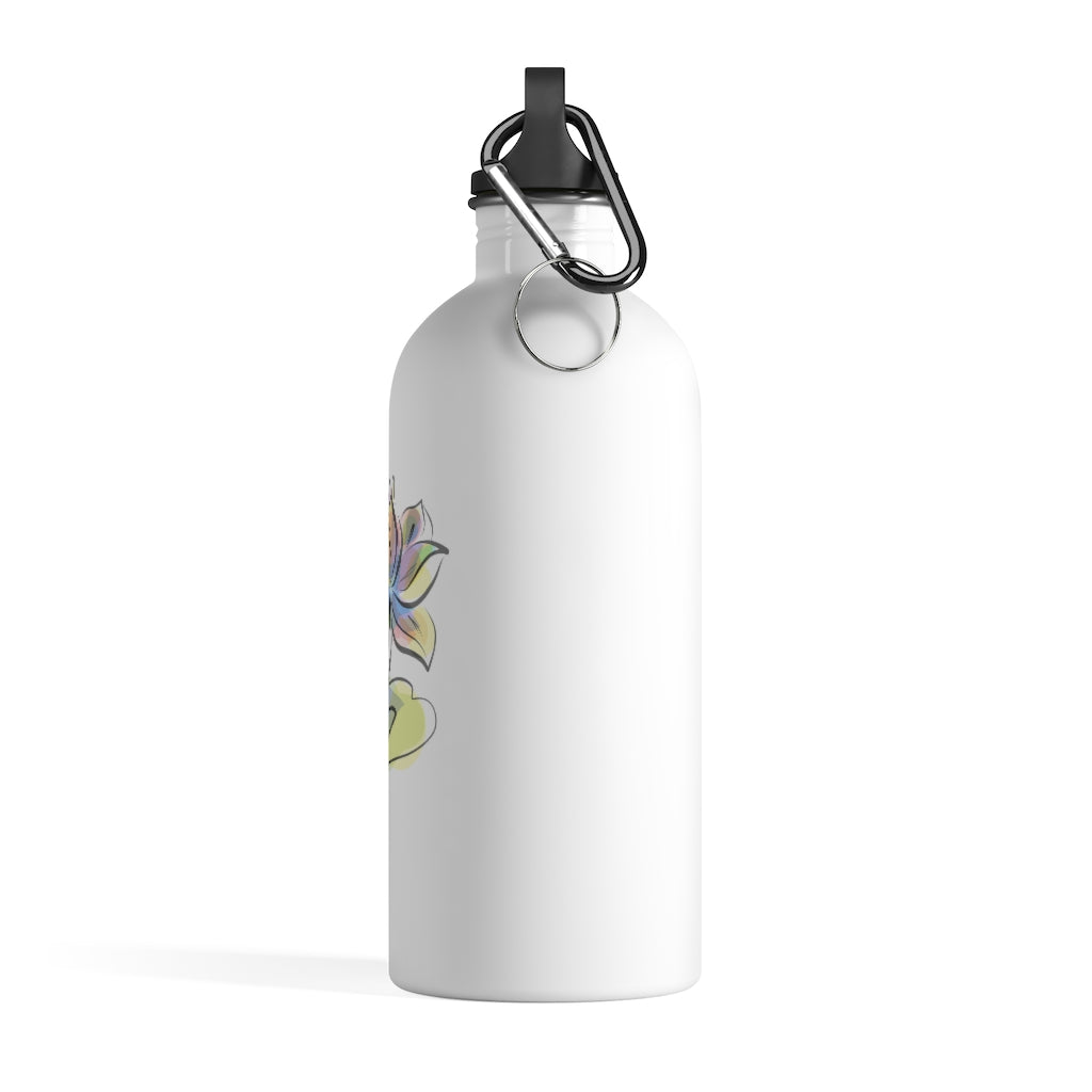 
                  
                    Stainless Steel Water Bottle (Lotus Watercolor Design)
                  
                