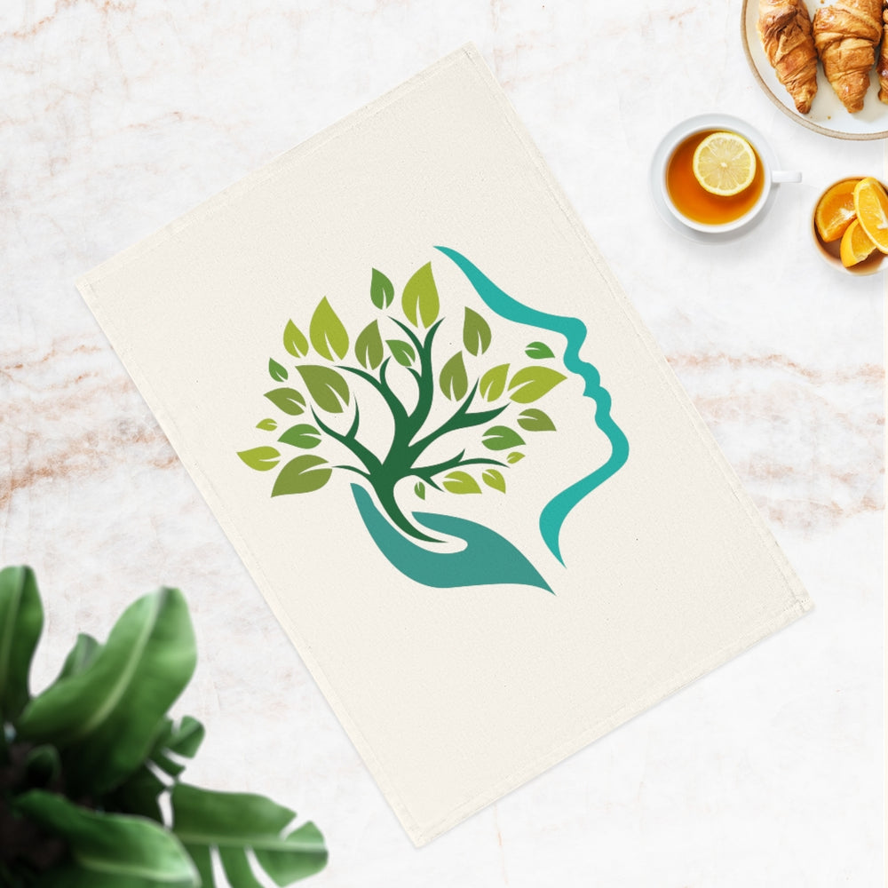 Organic Cotton Tea Towel (Tree Spirit Design)