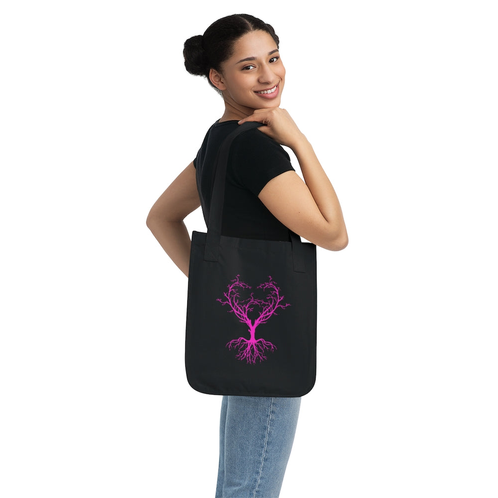 Organic Canvas Tote Bag (Tree Heart Design) – URTHA EcoShop