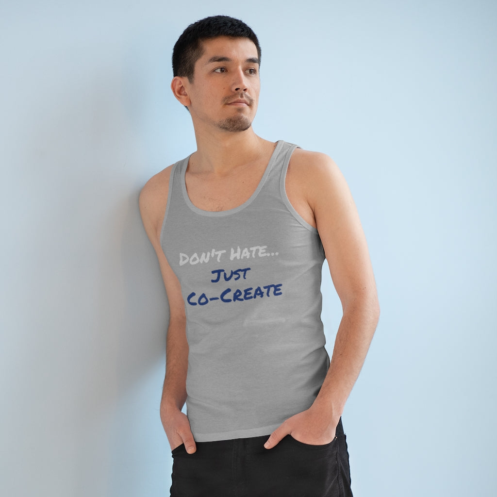 
                  
                    "Just Co-Create" Organic Men's Specter Tank Top
                  
                