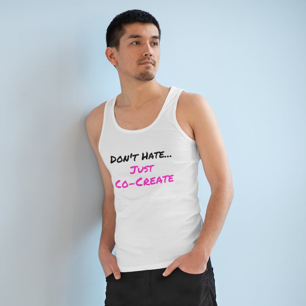 
                  
                    "Just Co-Create" Organic Men's Specter Tank Top
                  
                