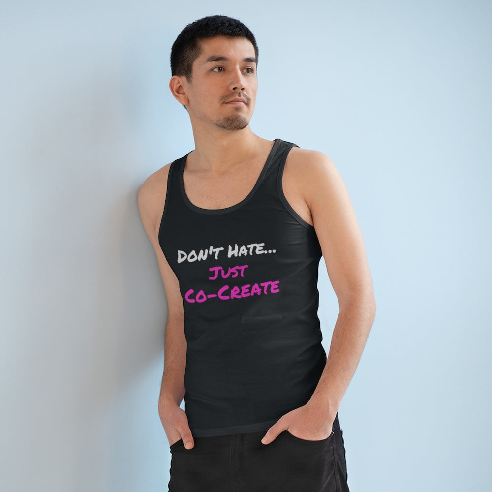 
                  
                    "Just Co-Create" Organic Men's Specter Tank Top
                  
                