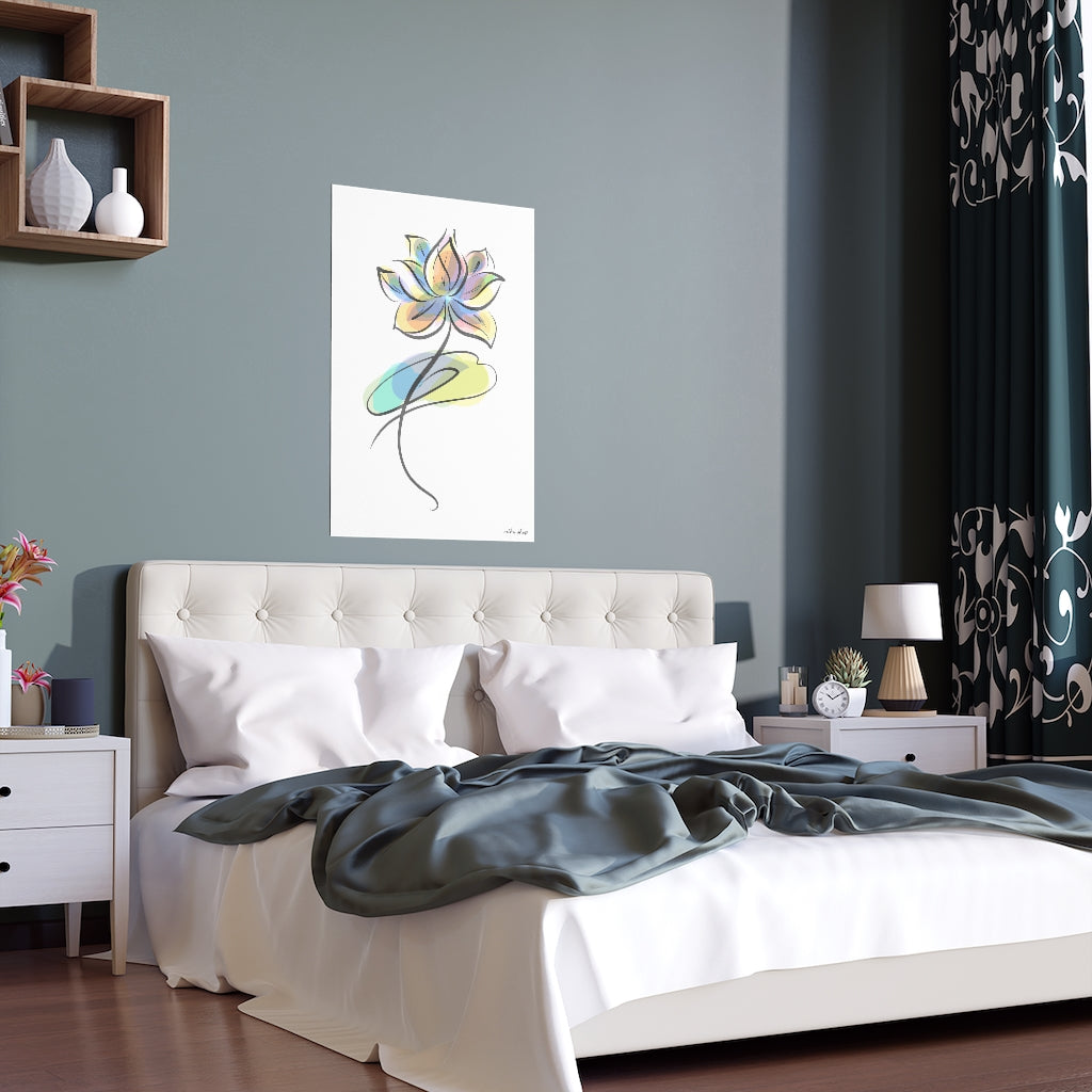 
                  
                    Watercolor Lotus Silk Poster
                  
                