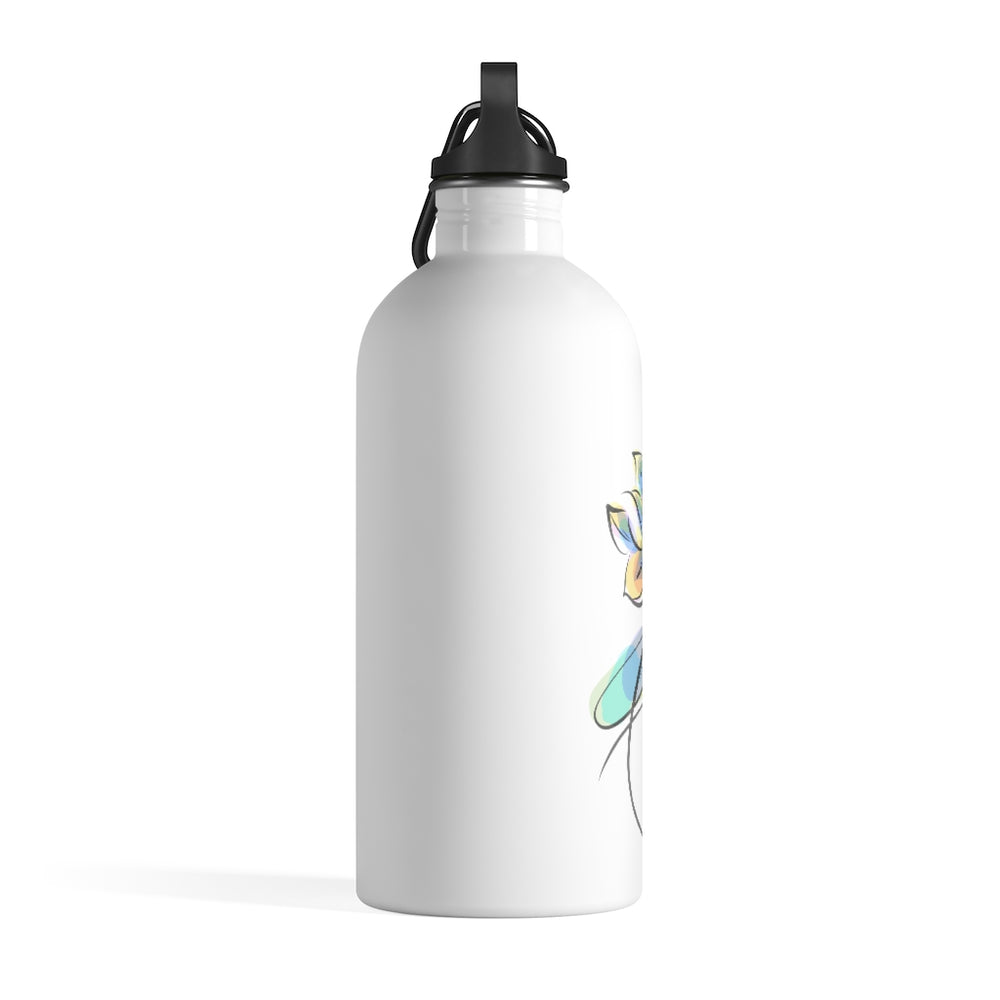 
                  
                    Stainless Steel Water Bottle (Lotus Watercolor Design)
                  
                