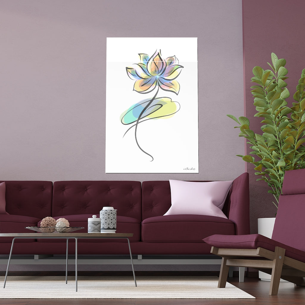 
                  
                    Watercolor Lotus Silk Poster
                  
                