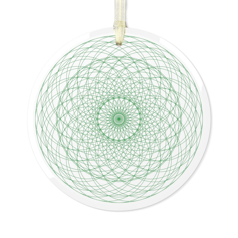 
                  
                    Cosmic Flows (Leaf) Glass Ornament
                  
                