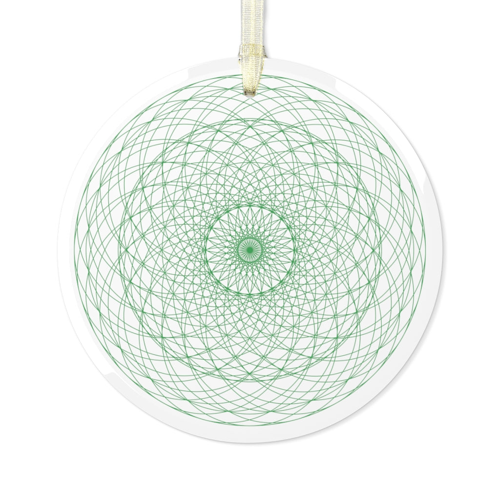 
                  
                    Cosmic Flows (Leaf) Glass Ornament
                  
                