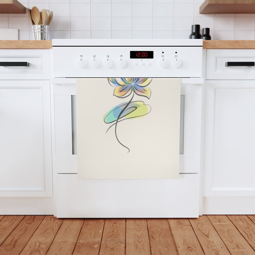 
                  
                    Organic Cotton Tea Towel (Lotus Watercolor Design)
                  
                