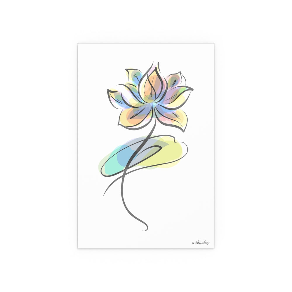 Watercolor Lotus Silk Poster