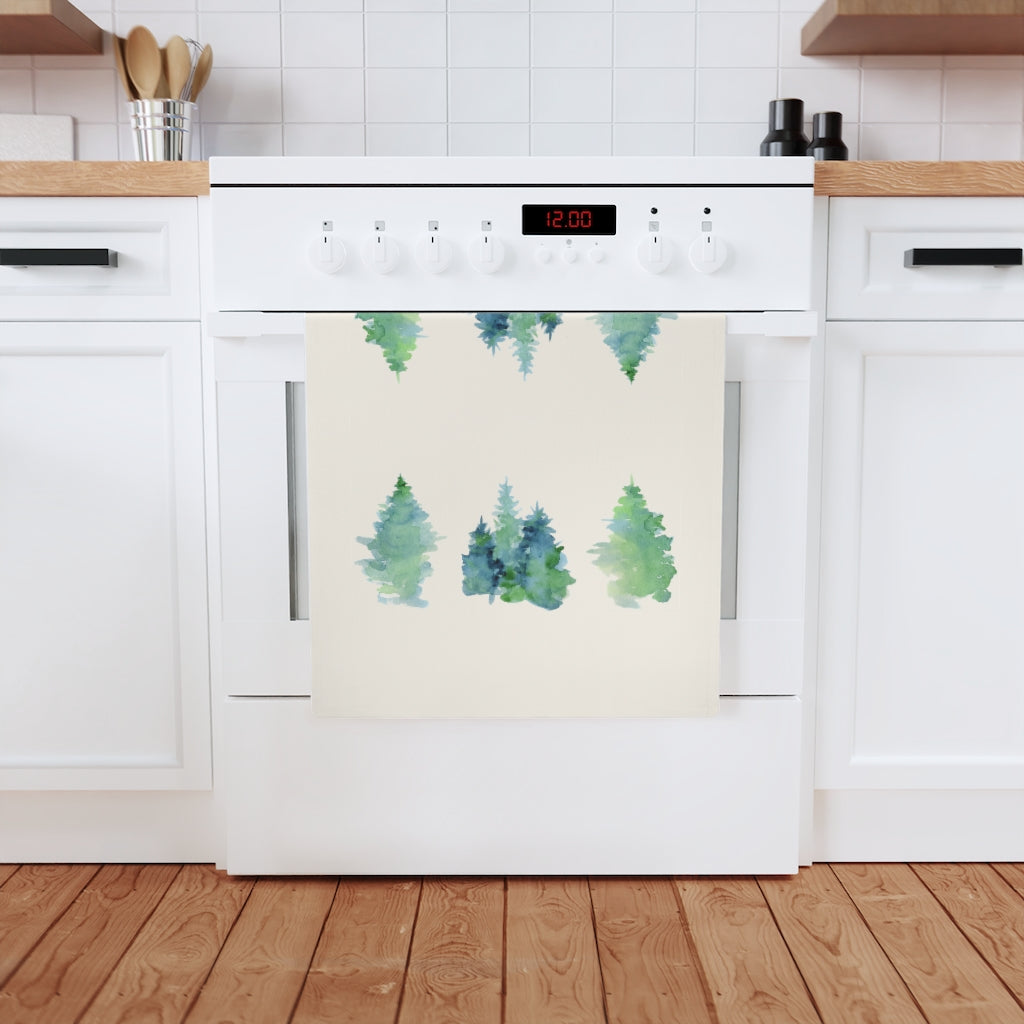 
                  
                    Organic Cotton Tea Towel (Watercolor Trees Design)
                  
                