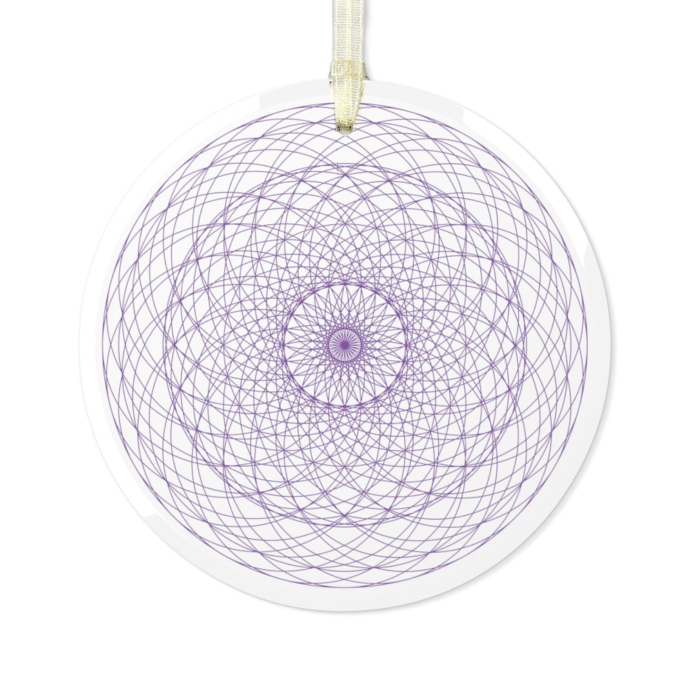 
                  
                    Cosmic Flows (Lilac) Glass Ornament
                  
                