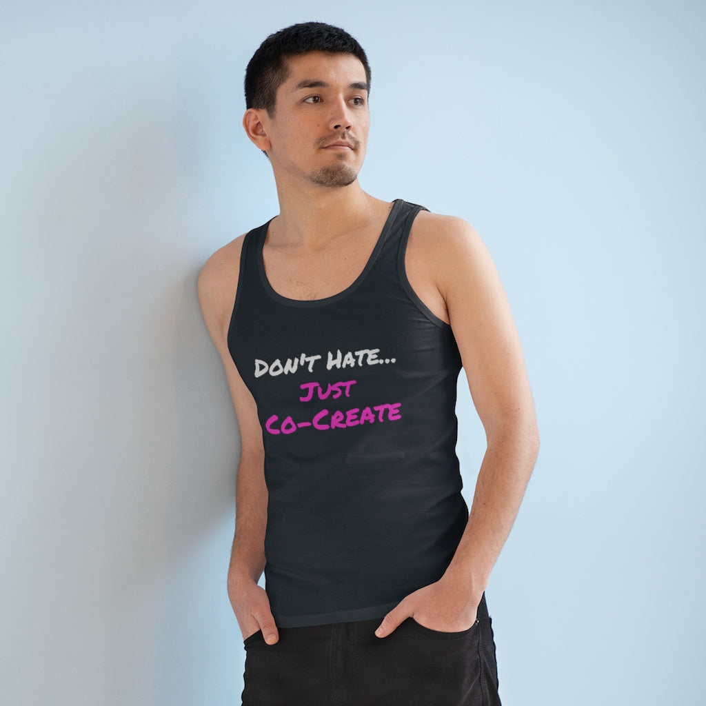 
                  
                    "Just Co-Create" Organic Men's Specter Tank Top
                  
                