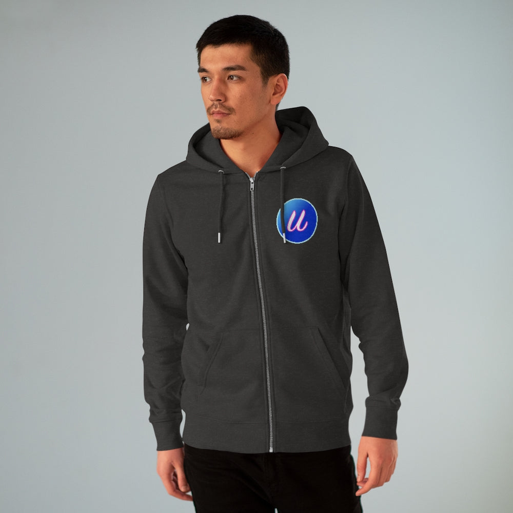 URTHA Social Men's Organic Cultivator Zip Hoodie