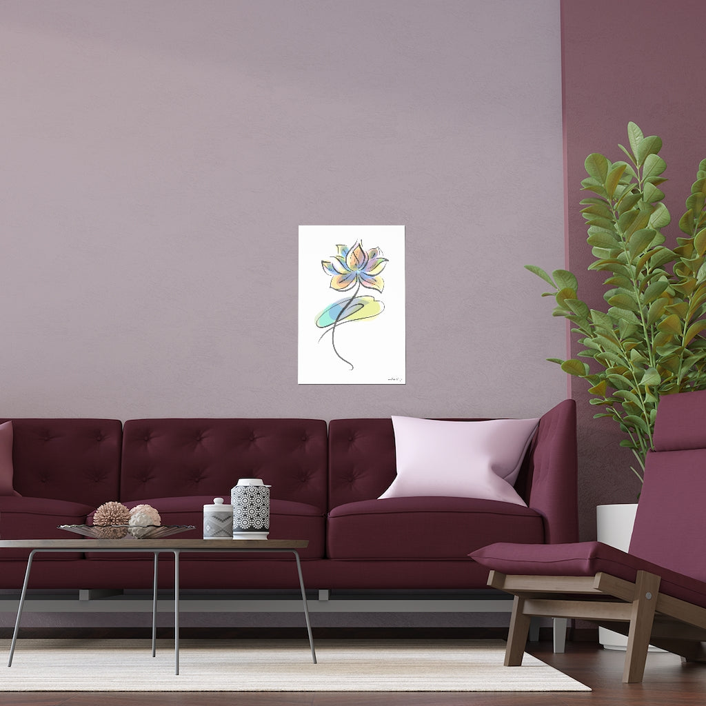 
                  
                    Watercolor Lotus Silk Poster
                  
                